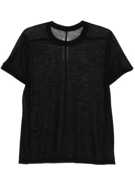 short level t t-shirt man black RICK OWENS | RU01F2265 JWR09
